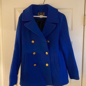 Blue jcrew pea coat